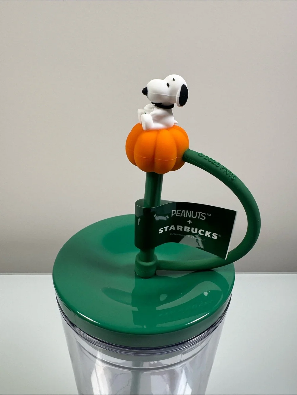 Starbucks Peanuts Snoopy Pumpkin Green Tumbler